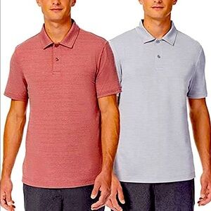 32 DEGREES Men’s Polo, 2-Pack, size:S